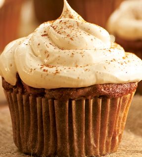 Apple Cinnamon Cupcake With Choco Marshmallow Frosting